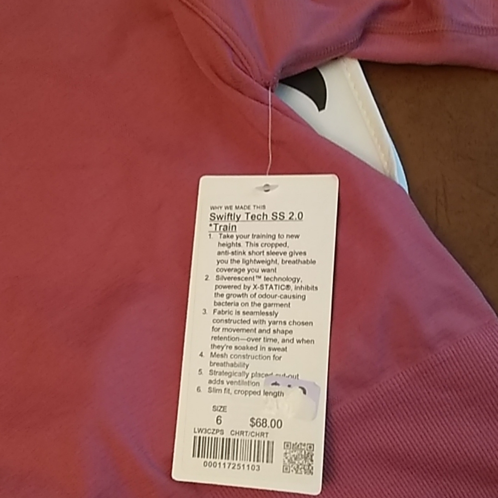 SOLD! Lululemon Swiftly Tech 2.0 *Train, Sz 6, - Picture 4 of 6